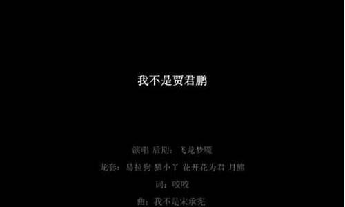 我不是贾君鹏_我不是贾君鹏原曲